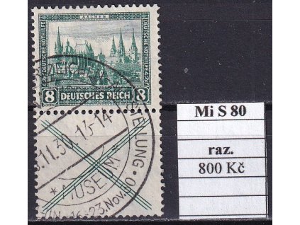 Deutsches Reich Mi S 80 razítkované