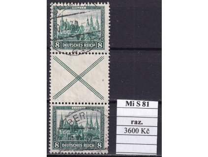 Deutsches Reich Mi S 81 razítkované