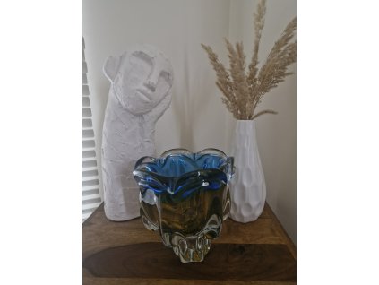 Luxusní žardinka z hutního skla - Josef Hospodka