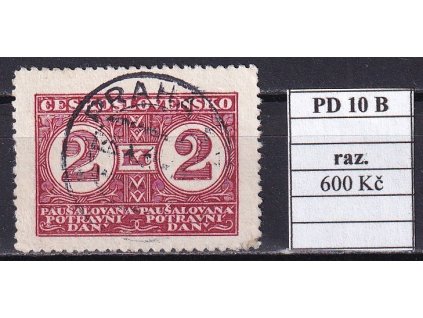 Protektorát predběžní PD 10 B razítkované