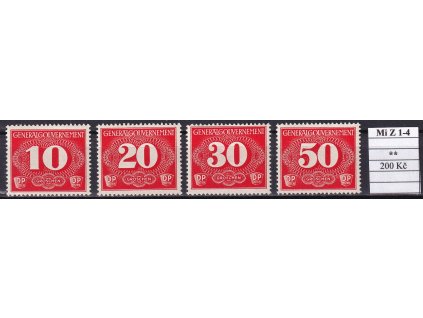 Generalgouvernement Mi Z 1-4 svěží