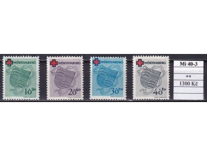 Wurttemberg Mi 40-3 svěží