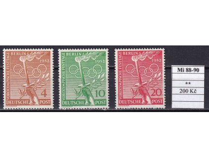 Berlin Mi 88-90 svěží