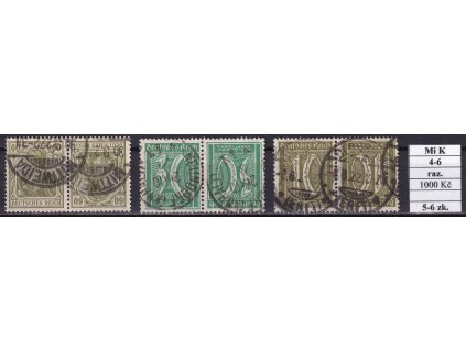 Deutsches Reich Mi K 4-6 razítkované