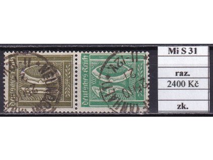 Deutsches Reich Mi S 31 razítkované zkoušené