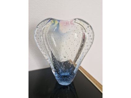 Málo vídaná váza z hutního skla - Josef Rozínek