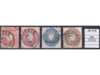 Sachsen Mi 15-8 razítkované