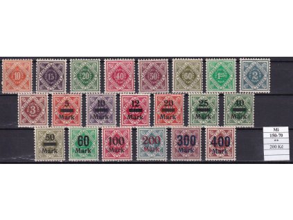 Wurttemberg Mi 150-70 svěží