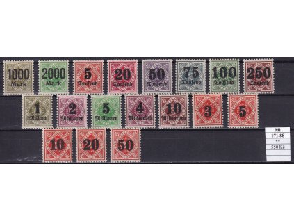 Wurttemberg Mi 171-88 svěží