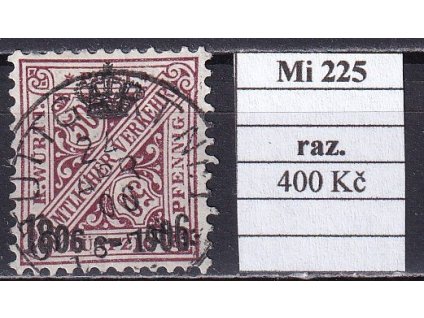 Wurttemberg Mi 225 razítkované