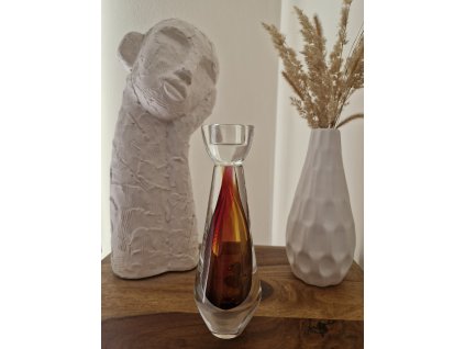 Krásný svícen z hutního skla - Art Glass PRINC