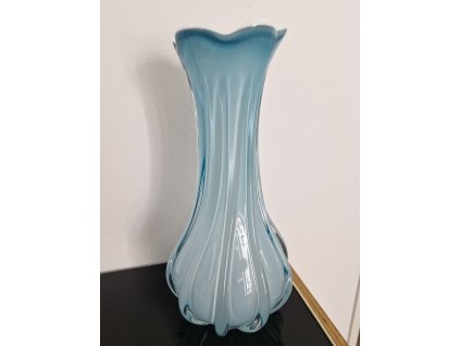 Luxusní tyrkysová váza s opalovým jádrem - EGERMANN