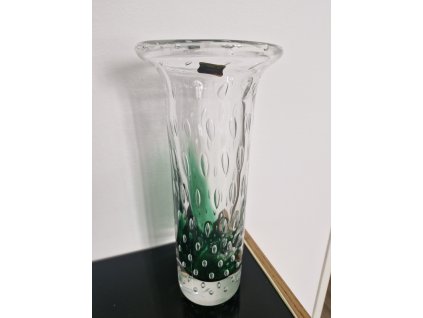 Luxusní váza s dekorem řízených bublinek - EGERMANN
