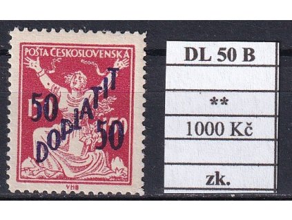 ČSR I DL 50 B svěží zkoušené
