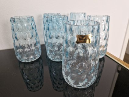 Nádherné skleničky z foukaného skla - EGERMANN