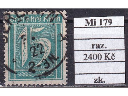 Deutsches Reich Mi 179 razítkované zkoušené