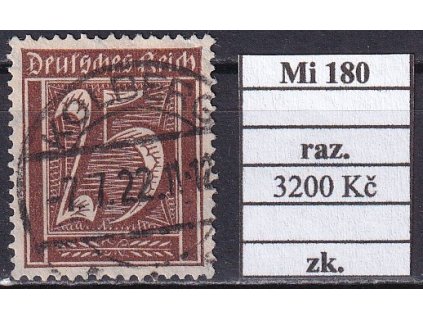 Deutsches Reich Mi 180 razítkované zkoušené