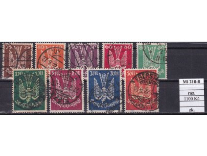 Deutsches Reich Mi 210-8 razítkované zkoušené