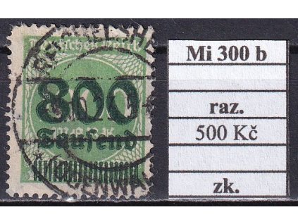 Deutsches Reich Mi 300 b razítkované zkoušené
