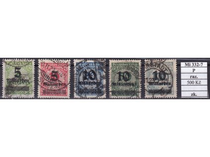 Deutsches Reich Mi 332-7 P razítkované zkoušené