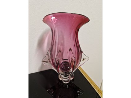 Krásná váza z hutního skla - Josef Hospodka