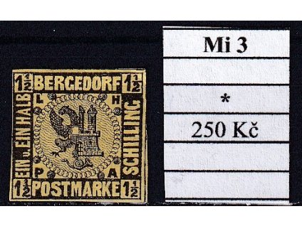 Bergedorf Mi 3 po nálepce