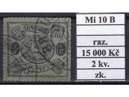 Braunschweig Mi 10 B razítkované zkoušené 2. kvalita