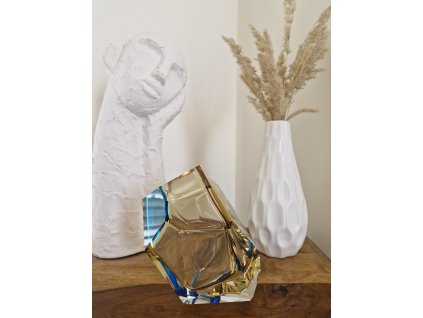 Exkluzivní dvoubarevná hranovaná váza - Arik Levy, LASVIT