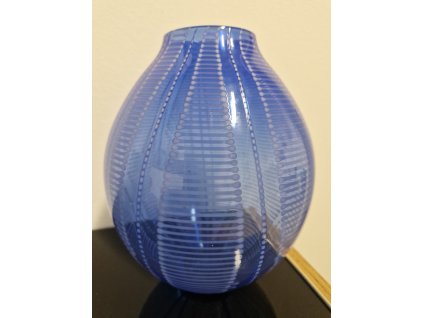 Nádherná váza z foukaného skla - Jiří Šuhájek