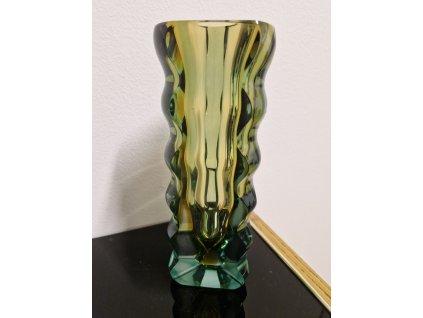 Luxusní váza z broušeného skla - Oldřich Lipský, EXBOR