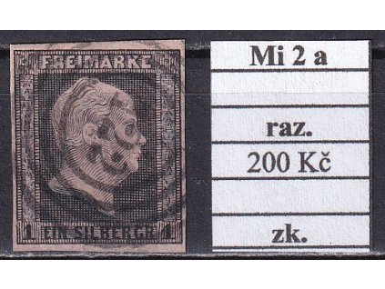 Preussen Mi 2 a razítkované zkoušené