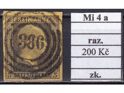 Preussen Mi 4 a razítkované zkoušené