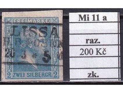 Preussen Mi 11 a razítkované zkoušené