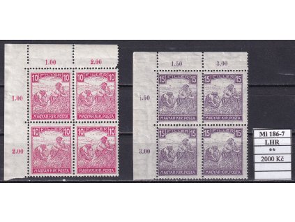 Maďarsko Mi 186-7 LHR svěží