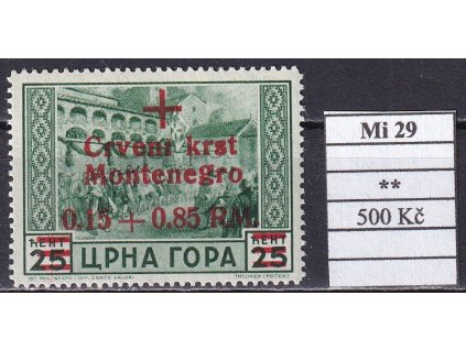 Montenegro Mi 29 svěží