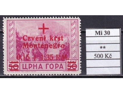 Montenegro Mi 30 svěží