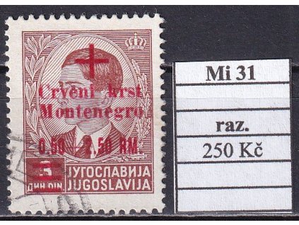 Montenegro Mi 31 razítkované