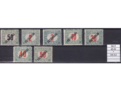 Maďarsko Mi P 45-51 po nálepce