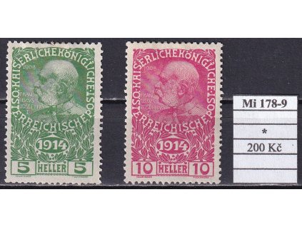 Rakousko Mi 178-9 po nálepce