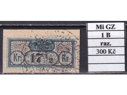 Rakousko Mi GZ 1 B razítkované