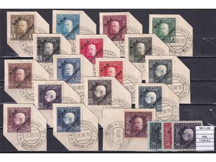 Feldpost Mi 1-20 razítkované
