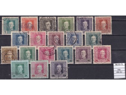 Feldpost Mi 53-72 razítkované