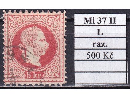 Rakousko Mi 37 II L razítkované