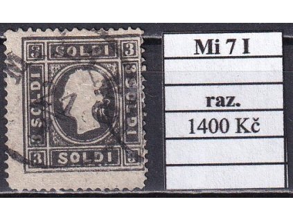 Lombardsko Mi 7 I razítkované