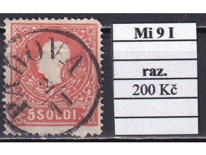 Lombardsko Mi 9 I razítkované