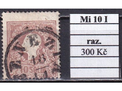 Lombardsko Mi 10 I razítkované