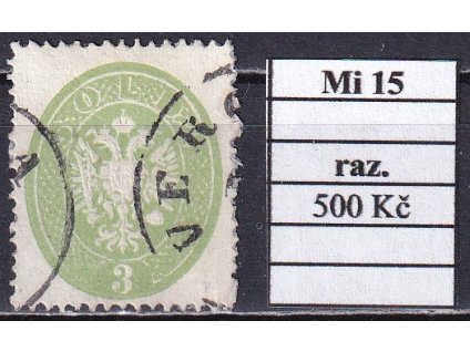Lombardsko Mi 15 razítkované