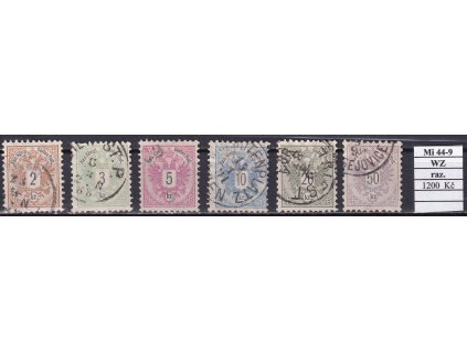 Rakousko Mi 44-9 WZ razítkované