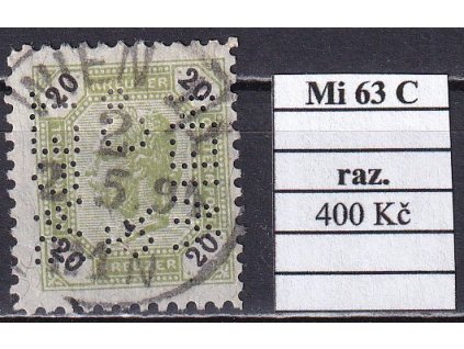Rakousko Mi 63 C razítkované