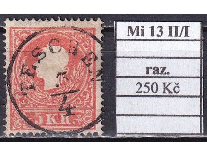 Rakousko Mi 13 II / I razítkované